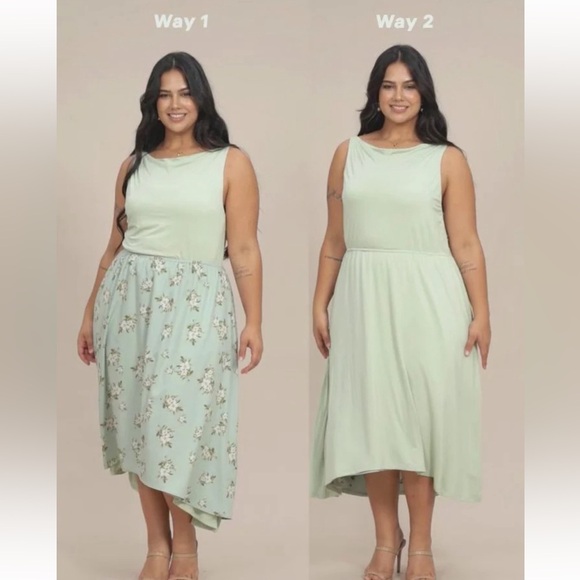 BloomChic Everywhere Dress - Floral Patchwork Sleeveless Dress us14-16 - Picture 8 of 9